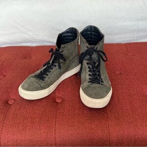 High-Top Suede Sneakers